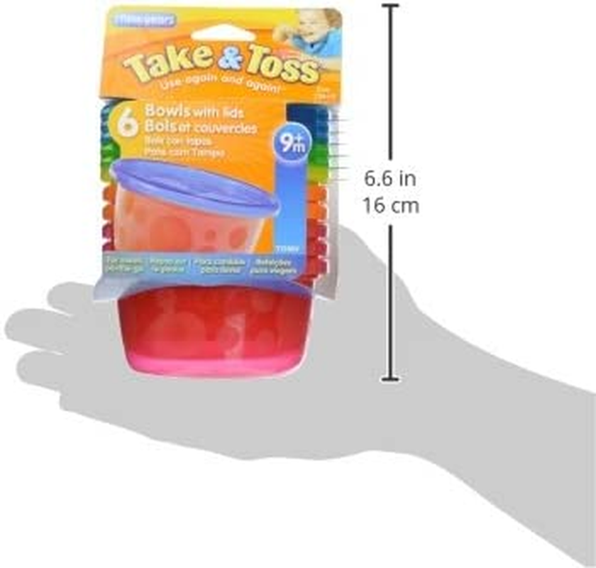 The First Years Take & Toss - Bowls with Lids (6 Pcs) image number 4