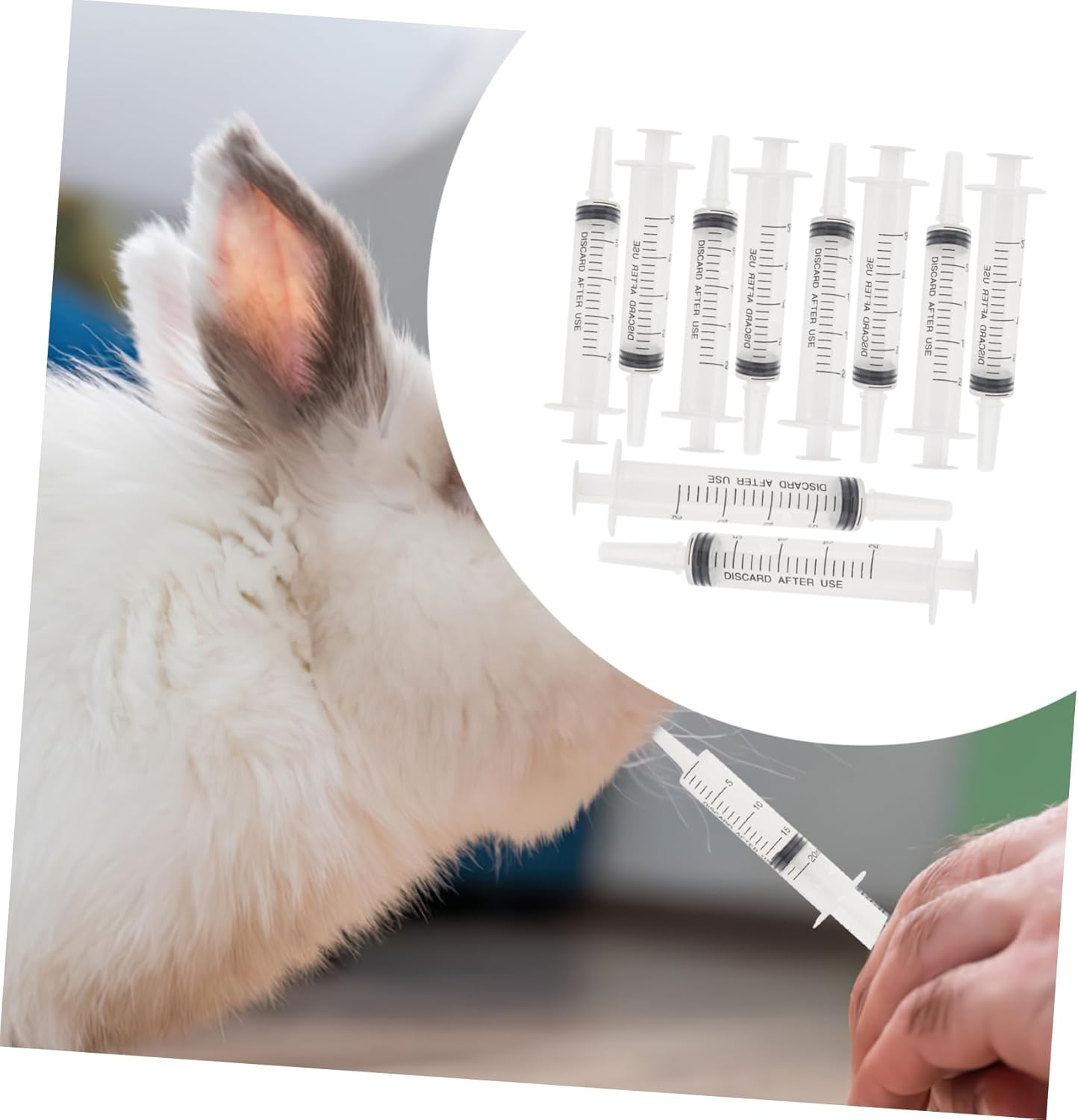 Anneome 20Ml Plastic Liquid Injector Syringe 10-Pack Food Measuring Injector for Glue Perfumes Essential Oils and DIY Projects