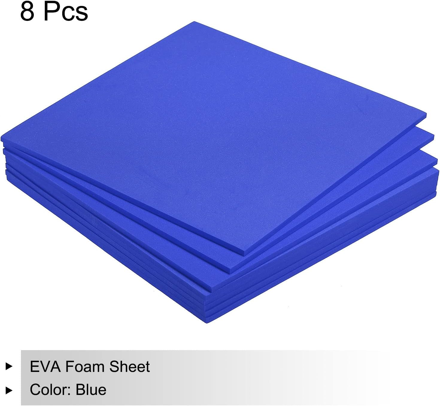 Sourcing Map EVA Foam Sheets Blue 9.8 Inch X 9.8 Inch 5Mm Thick Crafts Foam Sheets for Costumes, Arts and Crafts Projects Pack of 8 image number 7