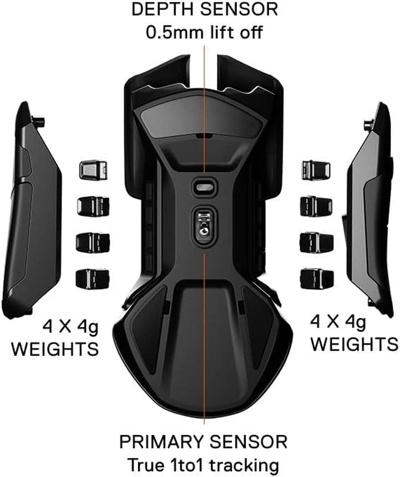 Steelseries Rival 600 Wired 7-Button 96-128G Gaming Mouse - Prism 3-Zone RGB Illumination - 12,000 CPI - Truemove3+ Dual Optical Sensor - 0.5 Lift-Off Distance image number 3