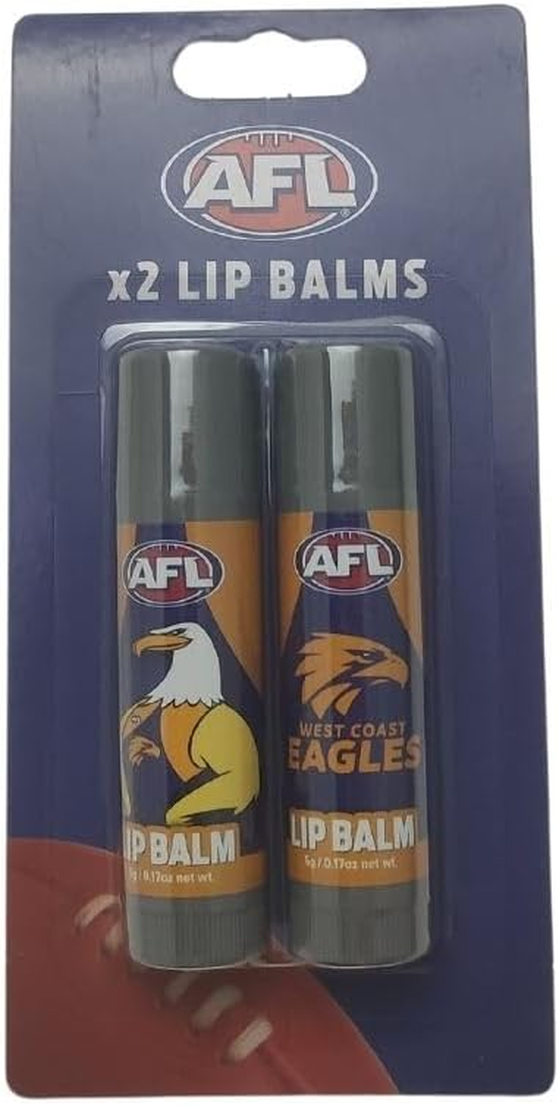 AFL West Coast Eagles Lip Balm (Pack of 2)