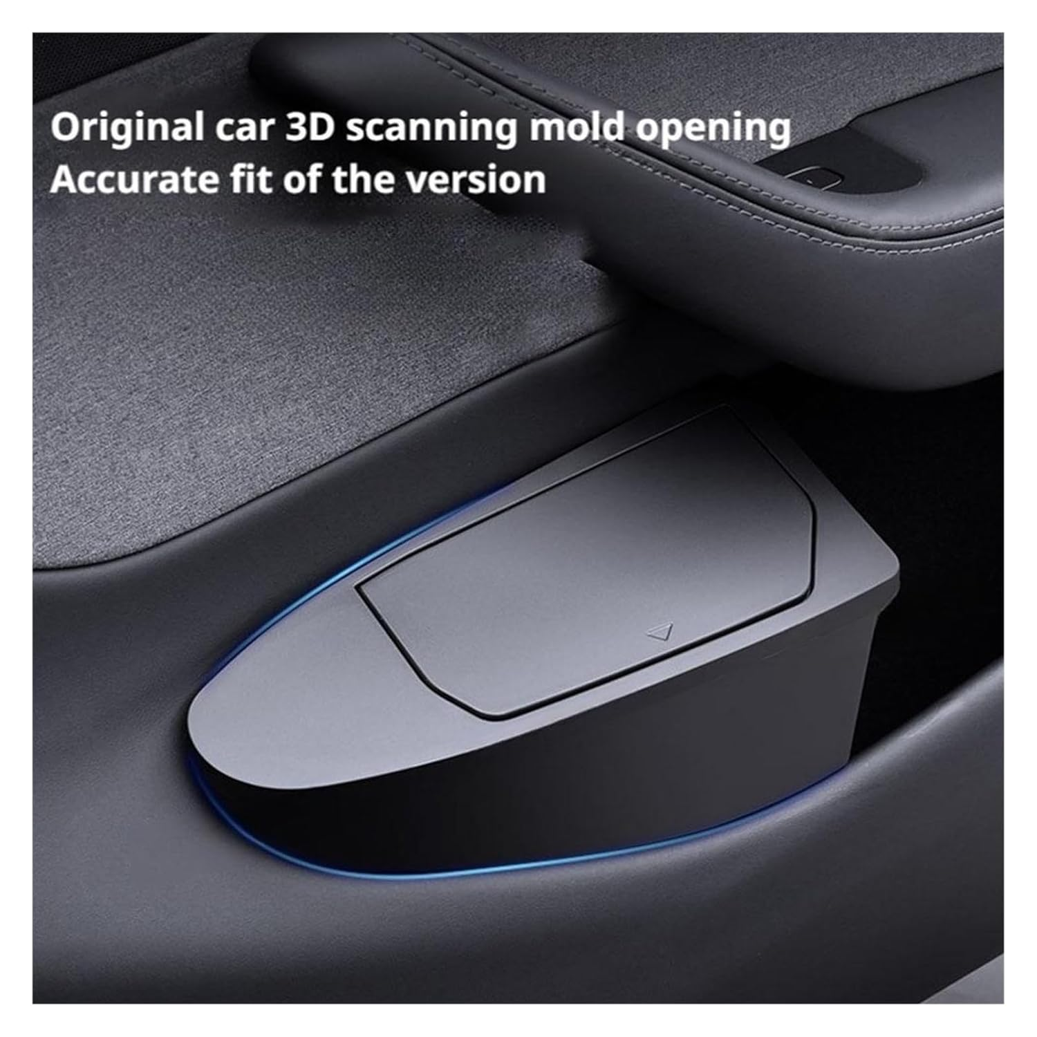 Front Door Trash Can Compatible for Tesla Model Y Juniper 2021-2025 Rear Central Control Garbage Bin Waterproof Storage Box Car Accessories(2025 My Juniper 2PCS)