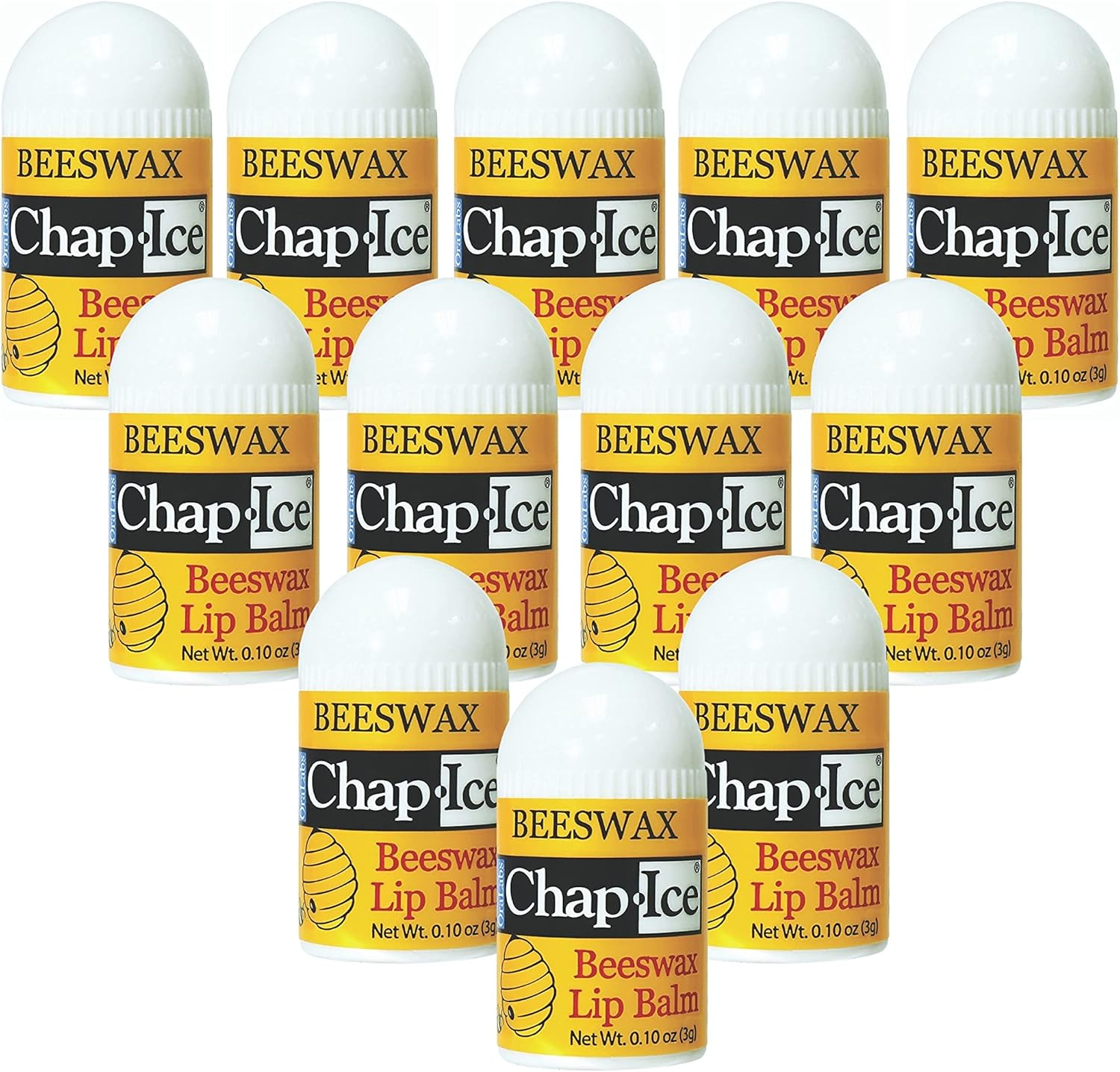 Chap-Ice 12-Count Mini Kiwi Lime Lip Balms Fortified with Vitamin E for Dry, Cracked Lips | Made in USA | 0.10Oz/3G Each image number 4