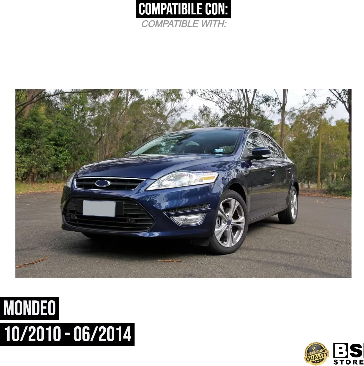 BSSTORE Rear Reflector Compatible with Mondeo 2010-2014 (Right - Passenger Side) image number 2
