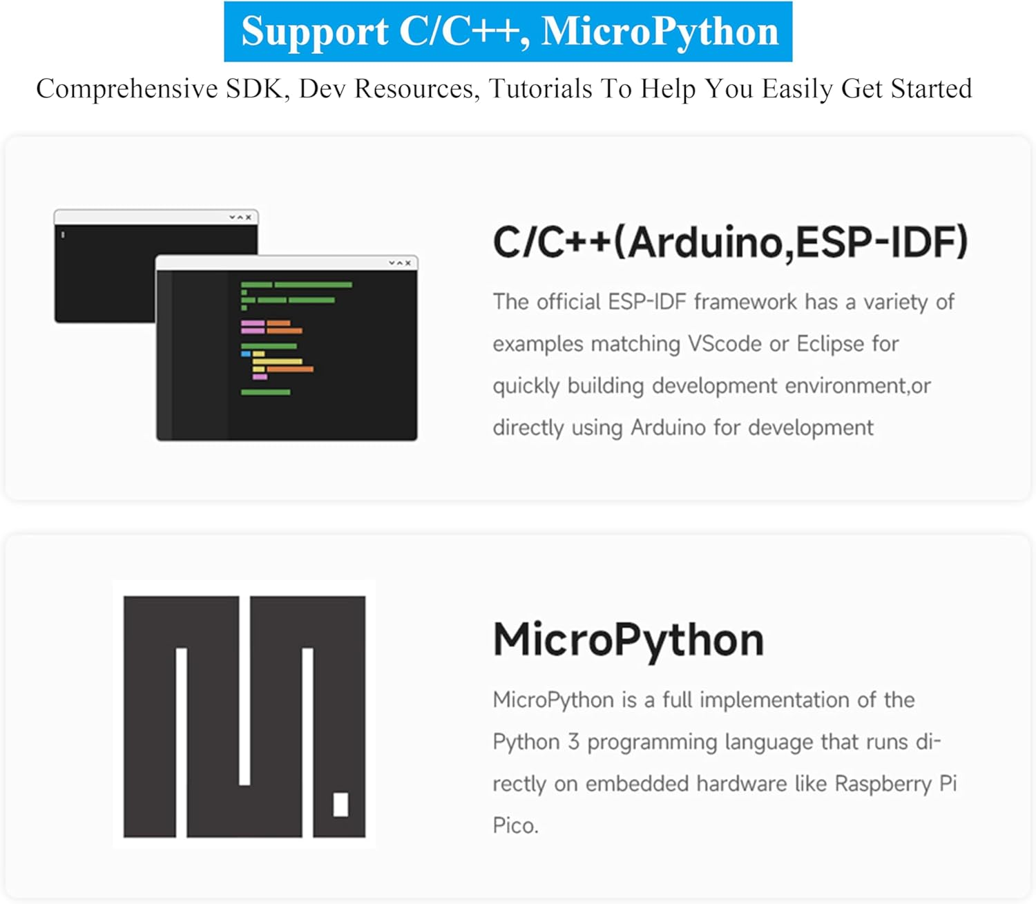 ESP32-S3 Mini Development Board, Based on ESP32-S3FH4R2 Dual-Core Processor, 240Mhz Running Frequency, Support 2.4Ghz Wi-Fi & Bluetooth 5, Onboard 4MB Flash Memory/2Mb PSRAM-(3PCS) image number 5