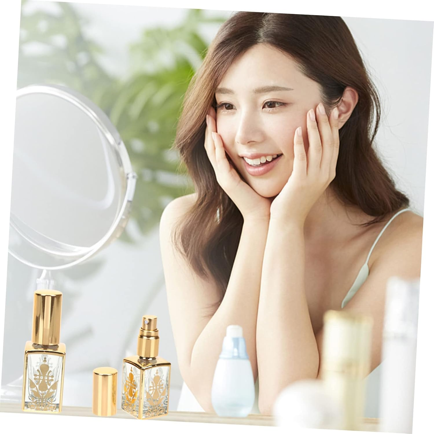 5Pcs Travel Perfume Bottles Refillable Bottles Spray Atomizer Essential Oil Holders for Storage