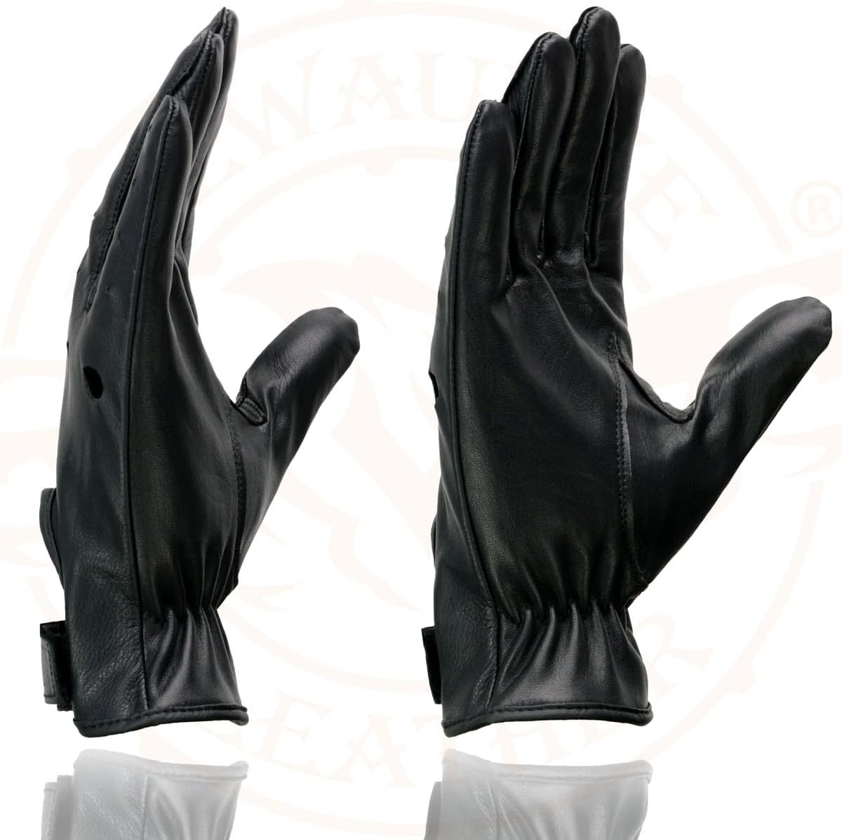 Shaf International Men'S Basic Driving Gloves (Black, Large) image number 4