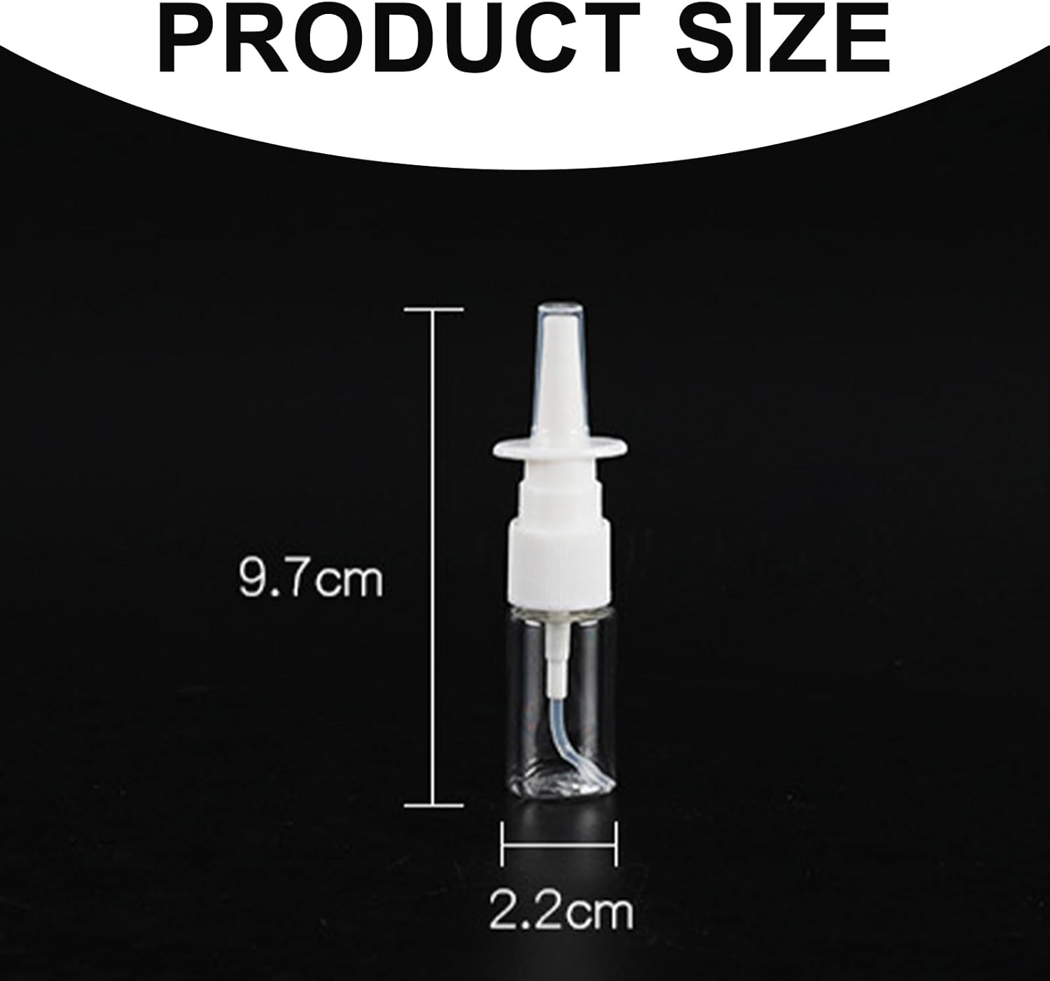 RIBHNXHI 3Pcs Nasal Spray Bottle Empty Rhinitis Care Sprayer Direct Spray Small Portable Plastic Refillable Container for Saline Essential Oil Nasal Sprayer 10Ml for Home and Travel Use image number 1
