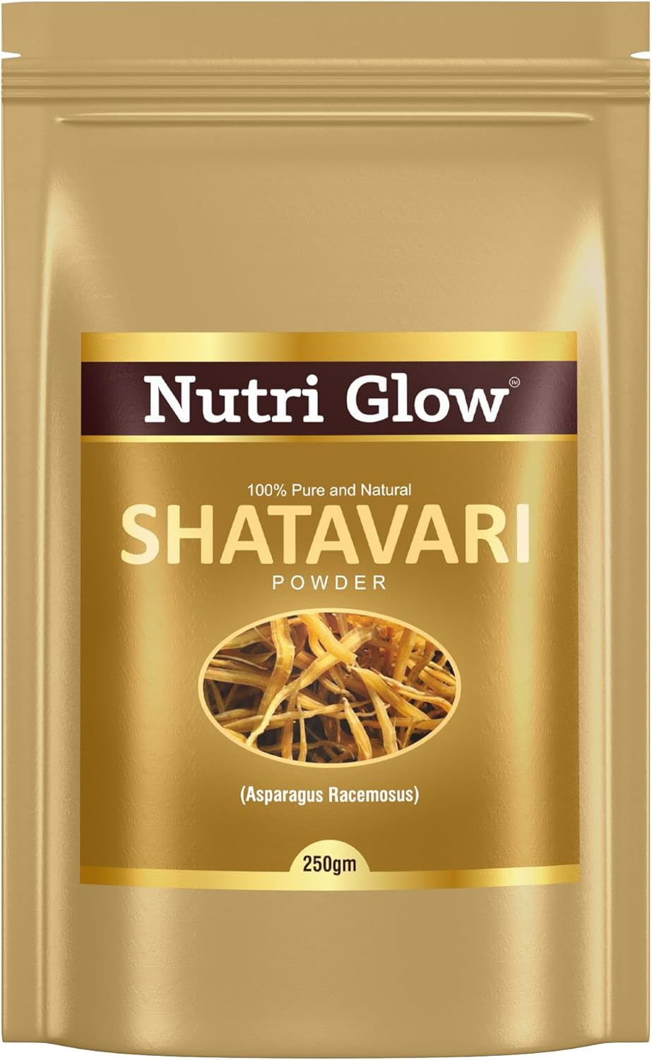 Nutri Glow | Shatavari Powder | 8.81 Oz (250 G) | Asparagus Racemosus | Herb for Vitality Improve Physical Strength | Balances Female Hormones | Vegan | Ayurveda | Non GMO | Potent Ayurvedic Herb | Resealable Air Tight image number 3