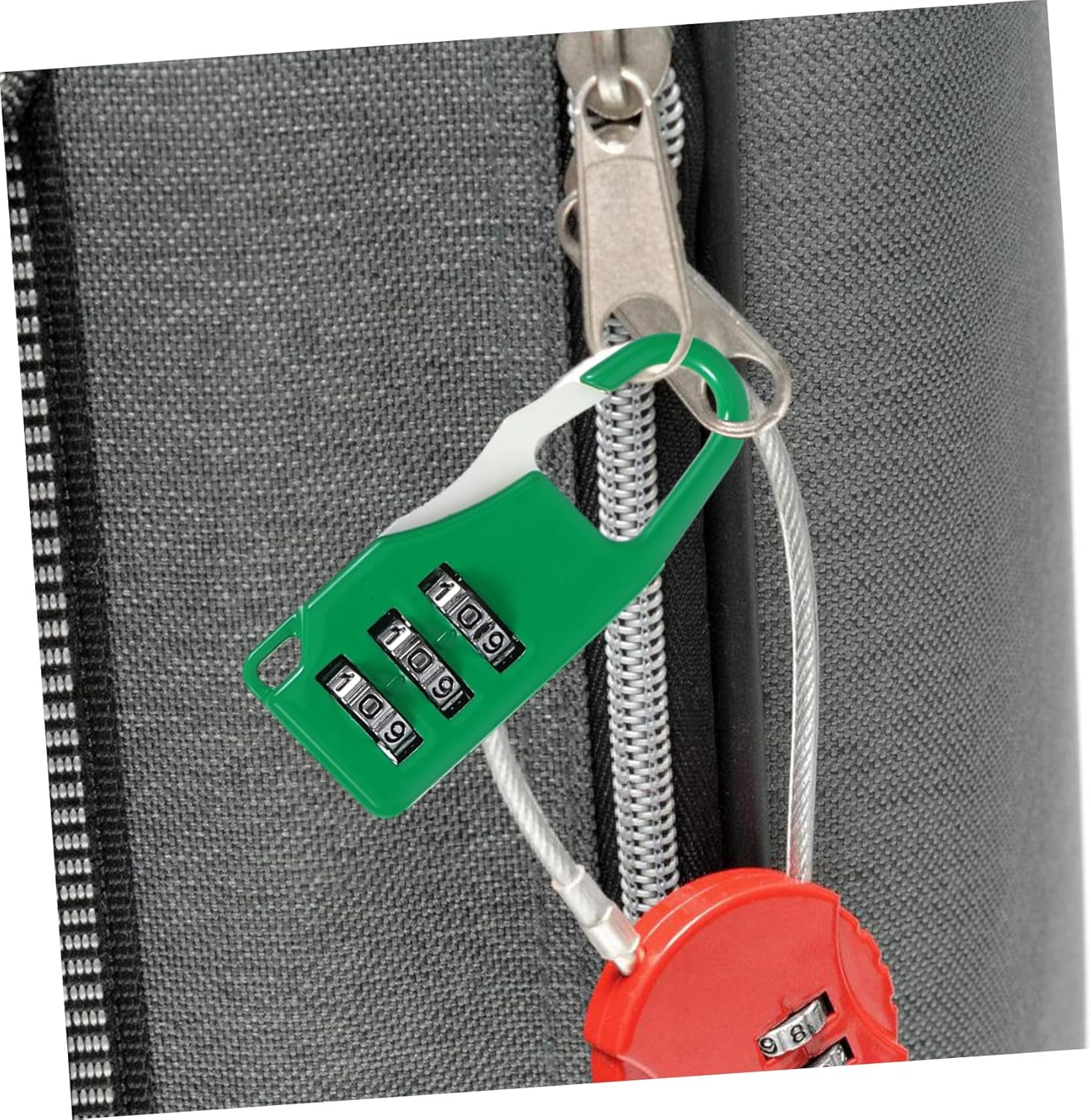 OSALADI 6Pcs Combination Luggage Locks Set, 3-Digit Password Padlocks with Zinc Alloy Body, Multipurpose Suitcase, Backpack and Gym Locker Security Locks for Travel and Outdoor Use image number 4