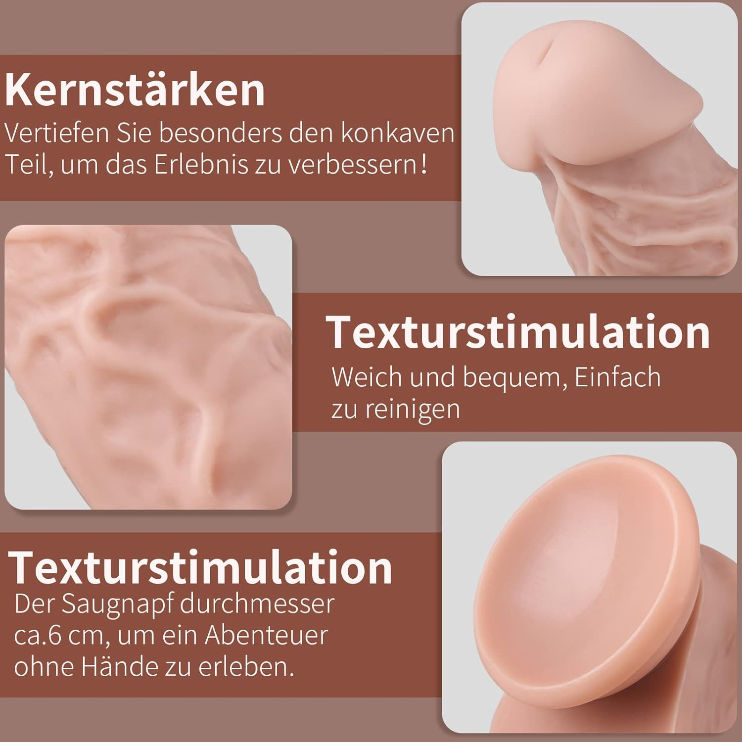 Greenpinecone Strap on Strap-On Silicone Sex Toy with Suction Adjustable Harness Toy for Men Women Couple image number 4