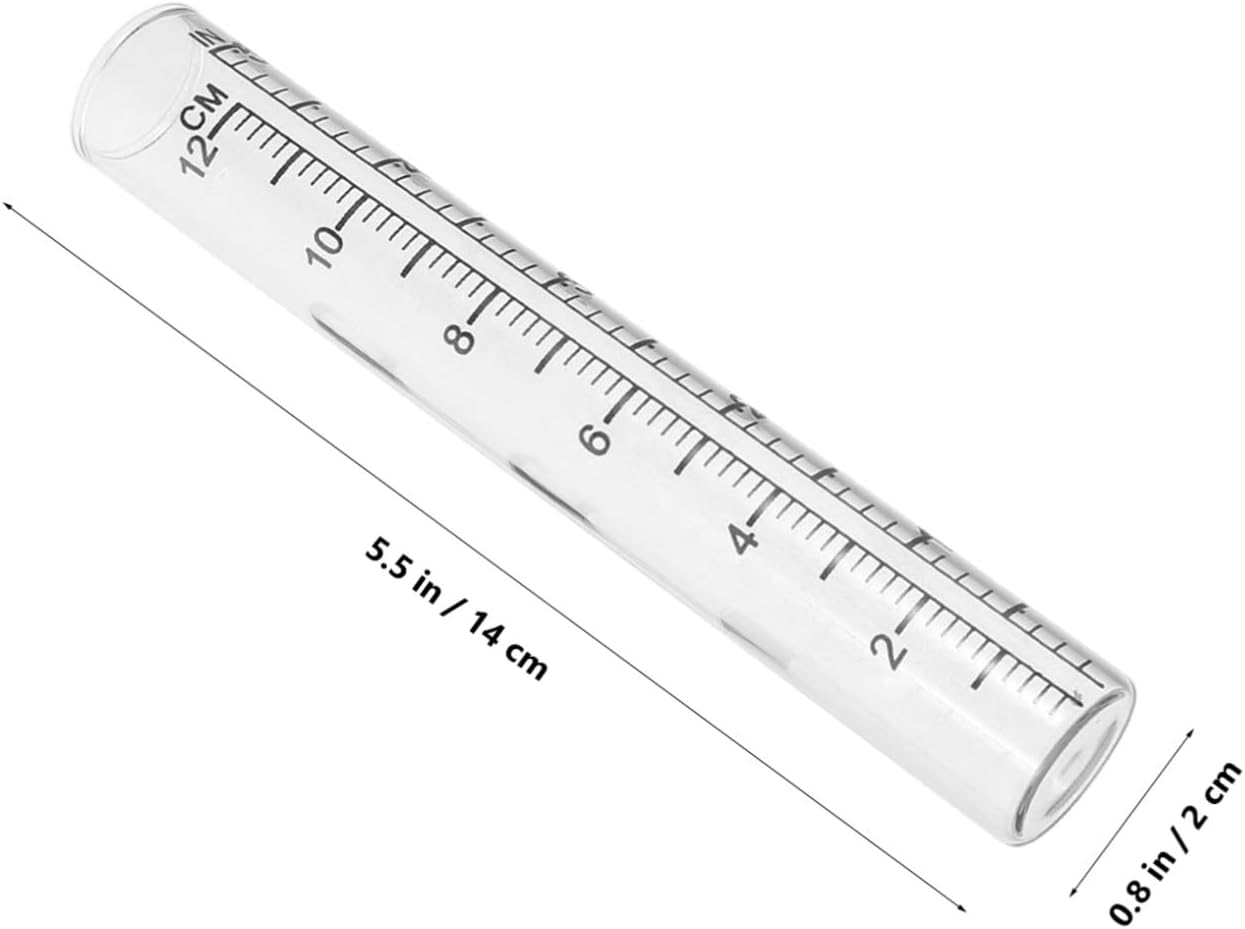 Stainless Steel Rain Gauge Bracket Outdoor Column Design Rain Measuring Tool for Garden Glass Tube Accurate Rainfall Measurement image number 1