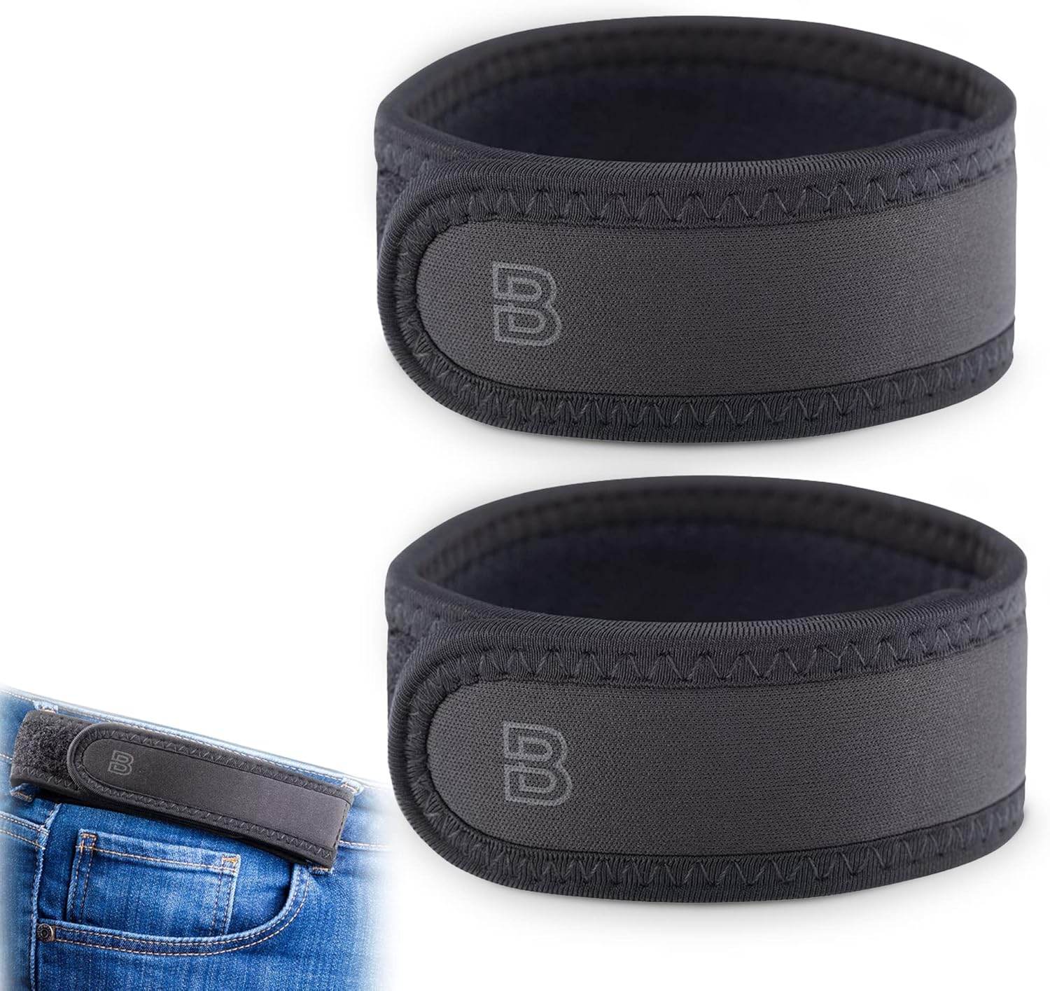 Beltbro Pro Pairs for Men &ndash; Next Generation Buckle-Free Elastic Belt with Ultra-Soft Edge Padding - Fits 1.5 Inch Belt Loops