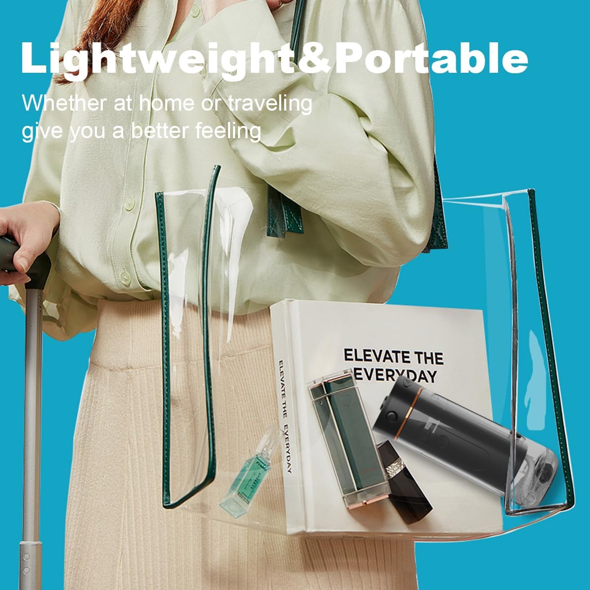 Retractable Water Dental Flosser Cordless Oral Irrigator for Dental&Oral Health 5 Pressure Modes for Kids&Adults 6 Tips IPX7 Waterproof Low Noise Rechargeable Dental Flosser for Home&Travel (Black) image number 5