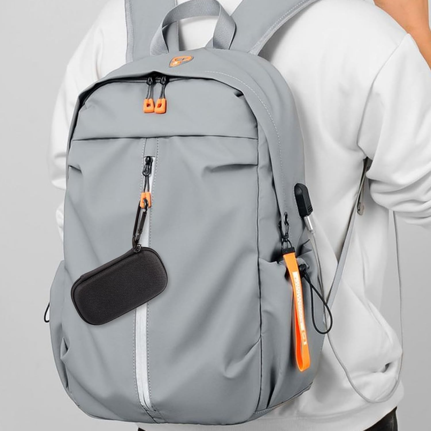 Heart Monitor Case for Alivecor Kardiamobile 6L/5L ECG/EKG &ndash; Lightweight Protective Carrying Case with Pill Box & Keychain, Compatible with Apple & Android Devices (Case Only) image number 4