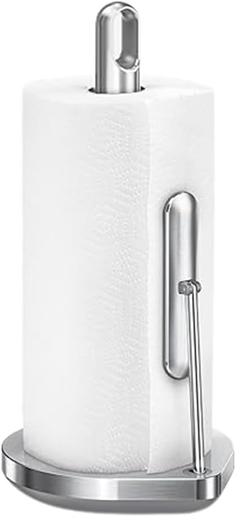 Simplehuman Tension Arm Standing Paper Towel Holder, Brushed Stainless Steel image number 1