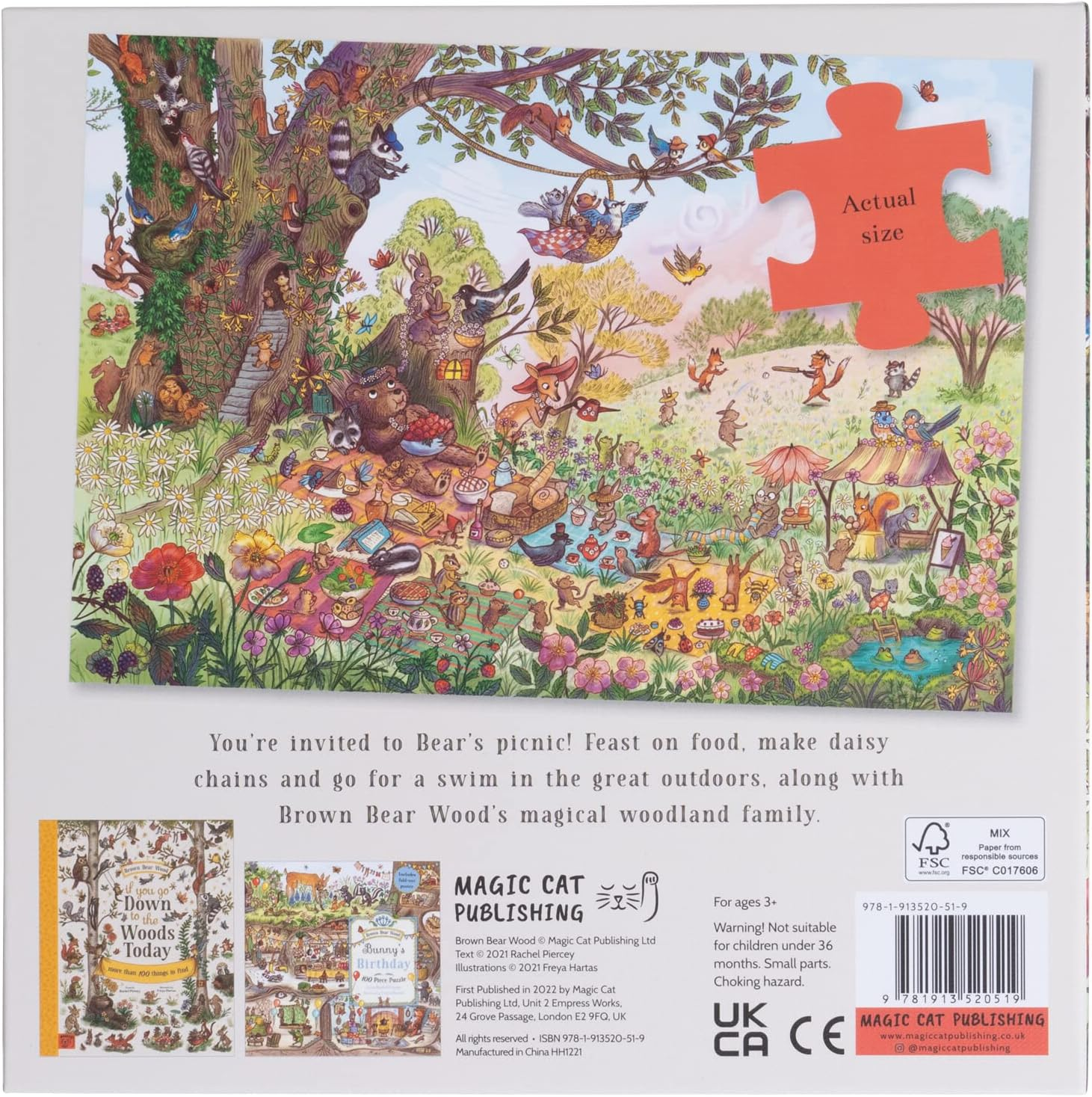 Bear'S Picnic Puzzle: a Magical Woodland (100-Piece Puzzle) image number 2