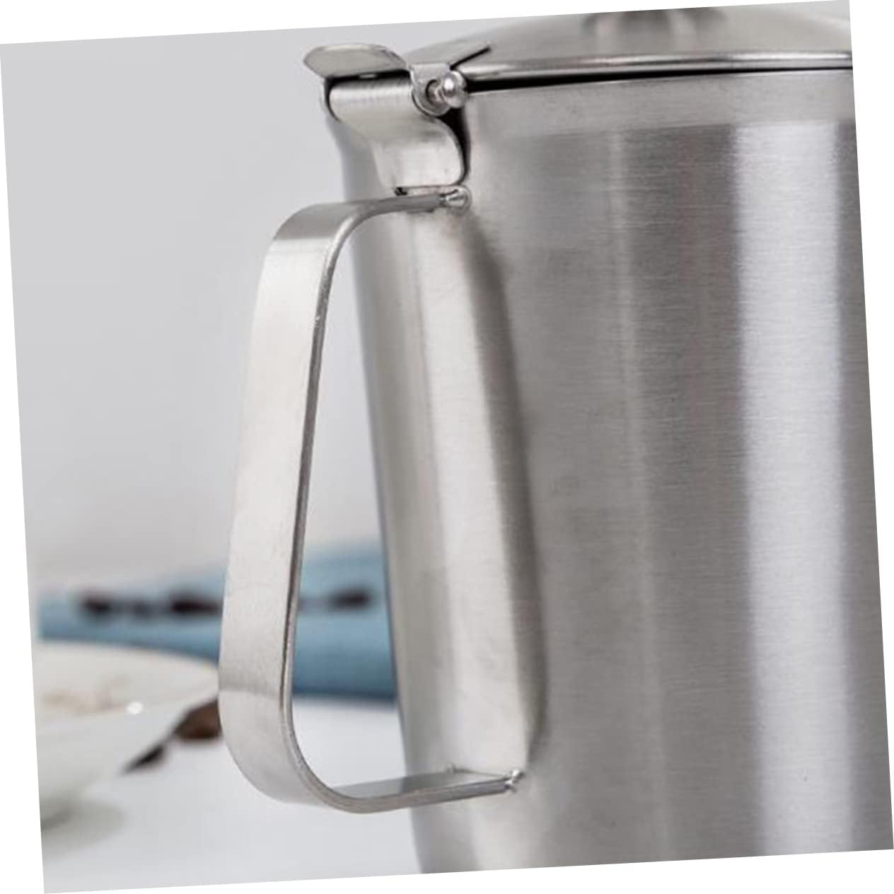 TOPPERFUN Stainless Steel Measuring Cup Lid and Graduations for Latte Art and Coffee Preparation Milk Tea Cup for Espresso and Baking image number 4