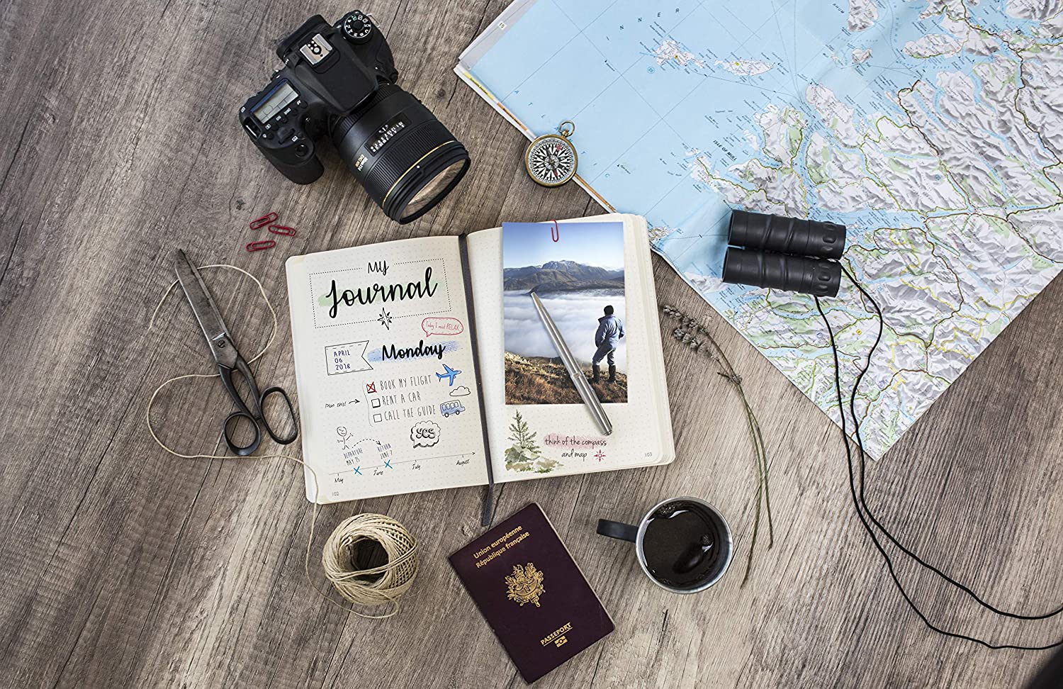 Clairefontaine 793425C Collection Age Bag One Stitched My.Essential Sewn Notebook Grey - A5 14,8X21 Cm - 192 Numbered Pages Small Squares - 90 G Ivory Paper - Glossy Card Cover Grain Leather - Blue image number 4