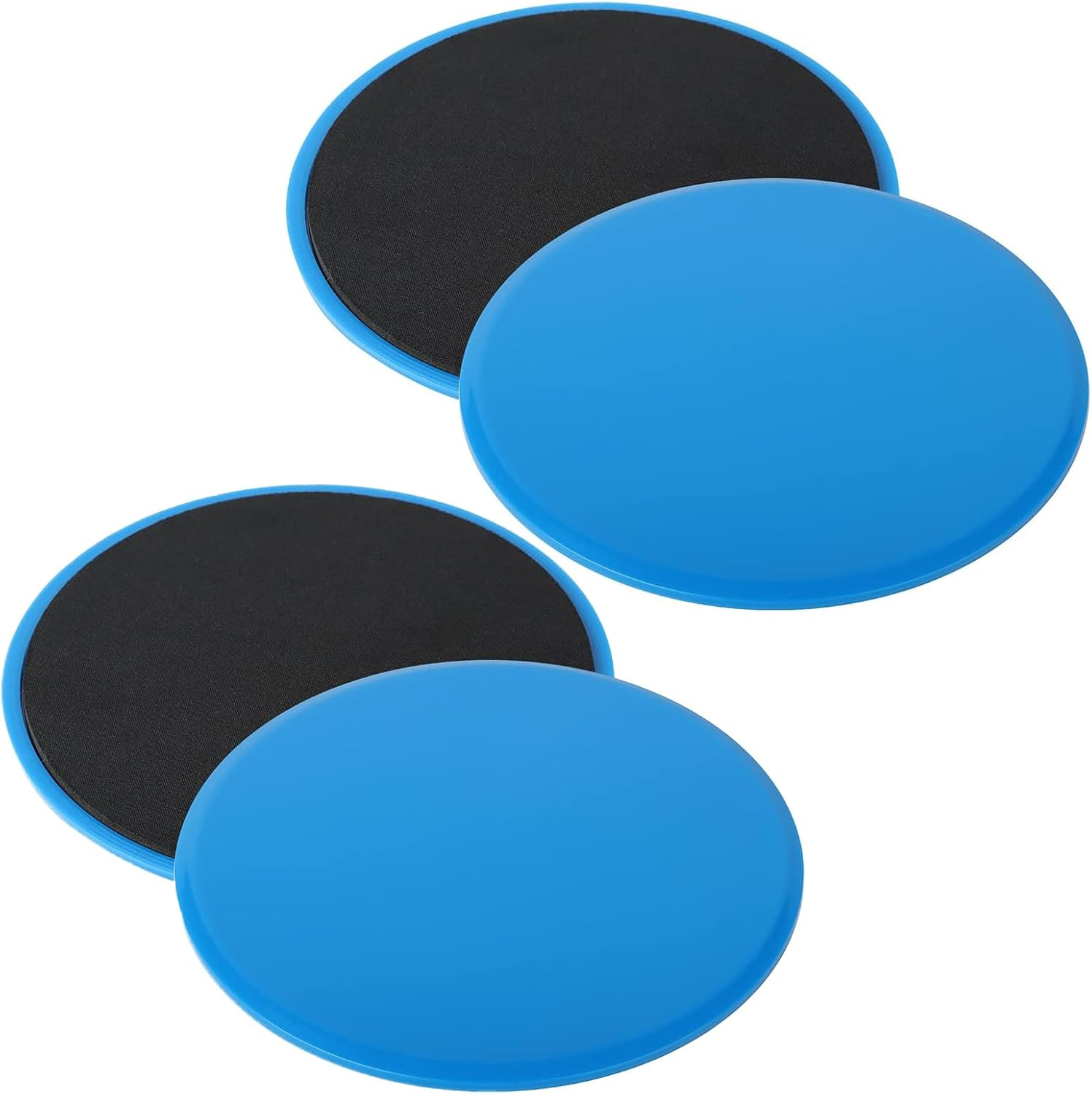 2 Pair Exercise Core Sliders, Yoga Pilates Gliding Disc, Sliders for Working Out Gliding Disc Liders Exercise Fitness Sliders, Fitness Home Gym Stretch Double Sided Sliding Plates