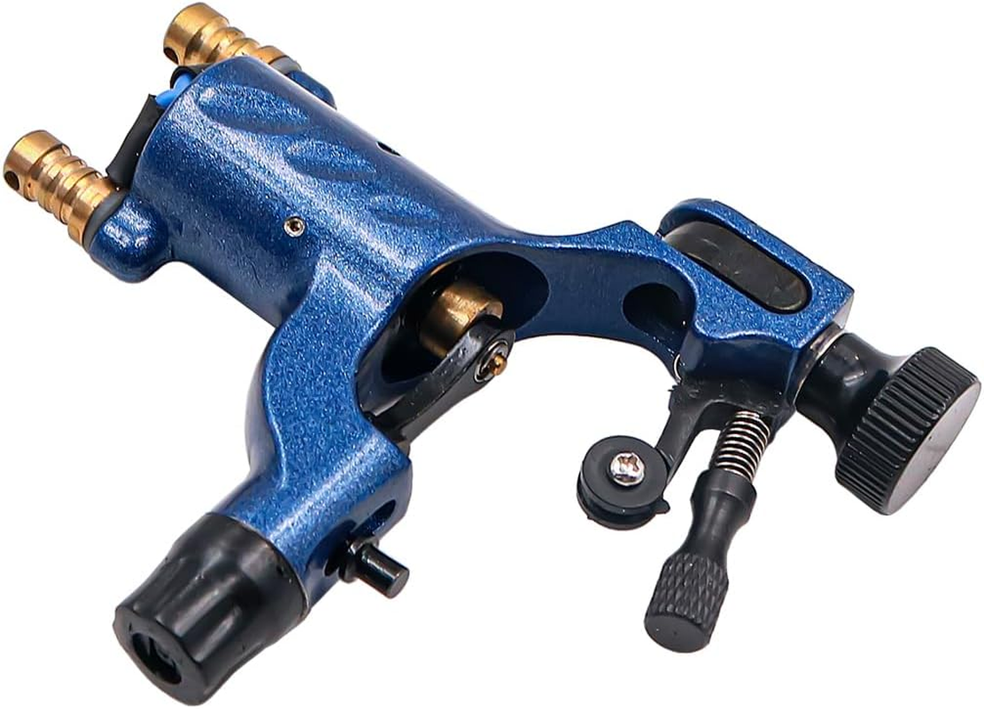 NUZAMAS Rotary Tattoo Machine Electric Rotary Liner Shader Tattoo Strong Motor Gun Permanent RCA Cord Artist Makeup Tool Blue image number 5