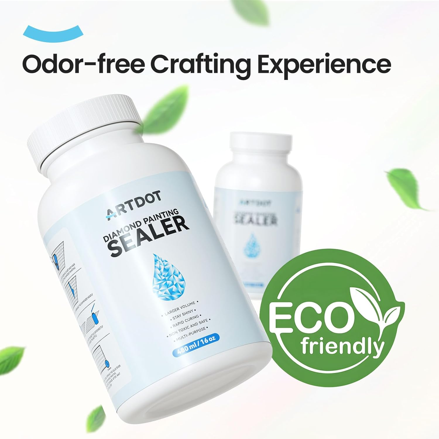 ARTDOT 16 Oz/480 Ml Diamond Painting Sealer Kits for Adults, Large Capacity Glue as Diamond Art Accessories and Jigsaw Puzzles Tools image number 3