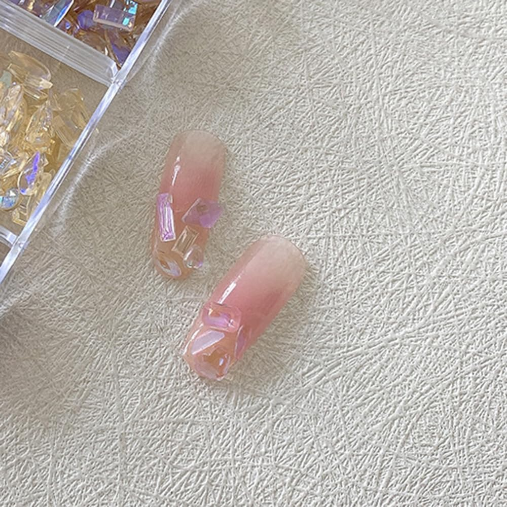 1200 Pieces Rhinestones for Nails, Betterjonny Nail Art Rhinestone Kit Glitter Stones Rhinestones for Crafts Nail Art Rhinestones Flatback Gemstones round with Tweezers for DIY Crafts Nails Clothing image number 3