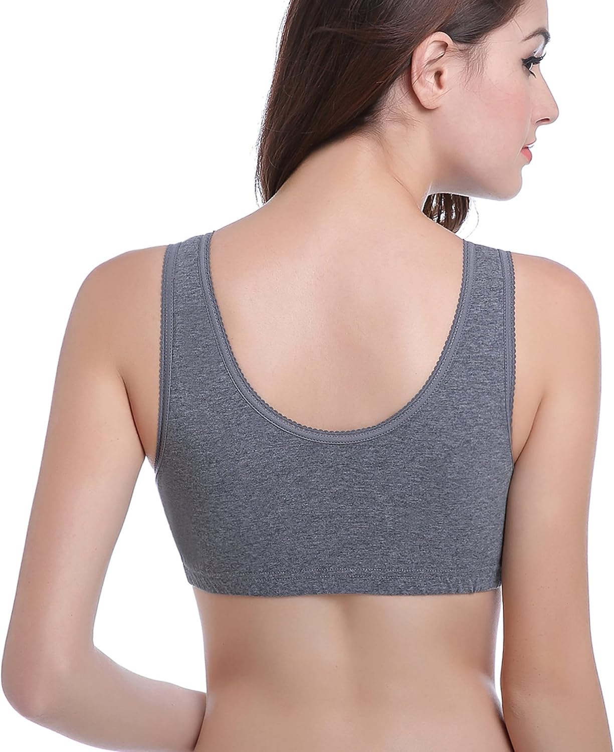 CAKYE Women'S Maternity Nursing Bra for Sleep and Breastfeeding 3 Pcs/Pack image number 4