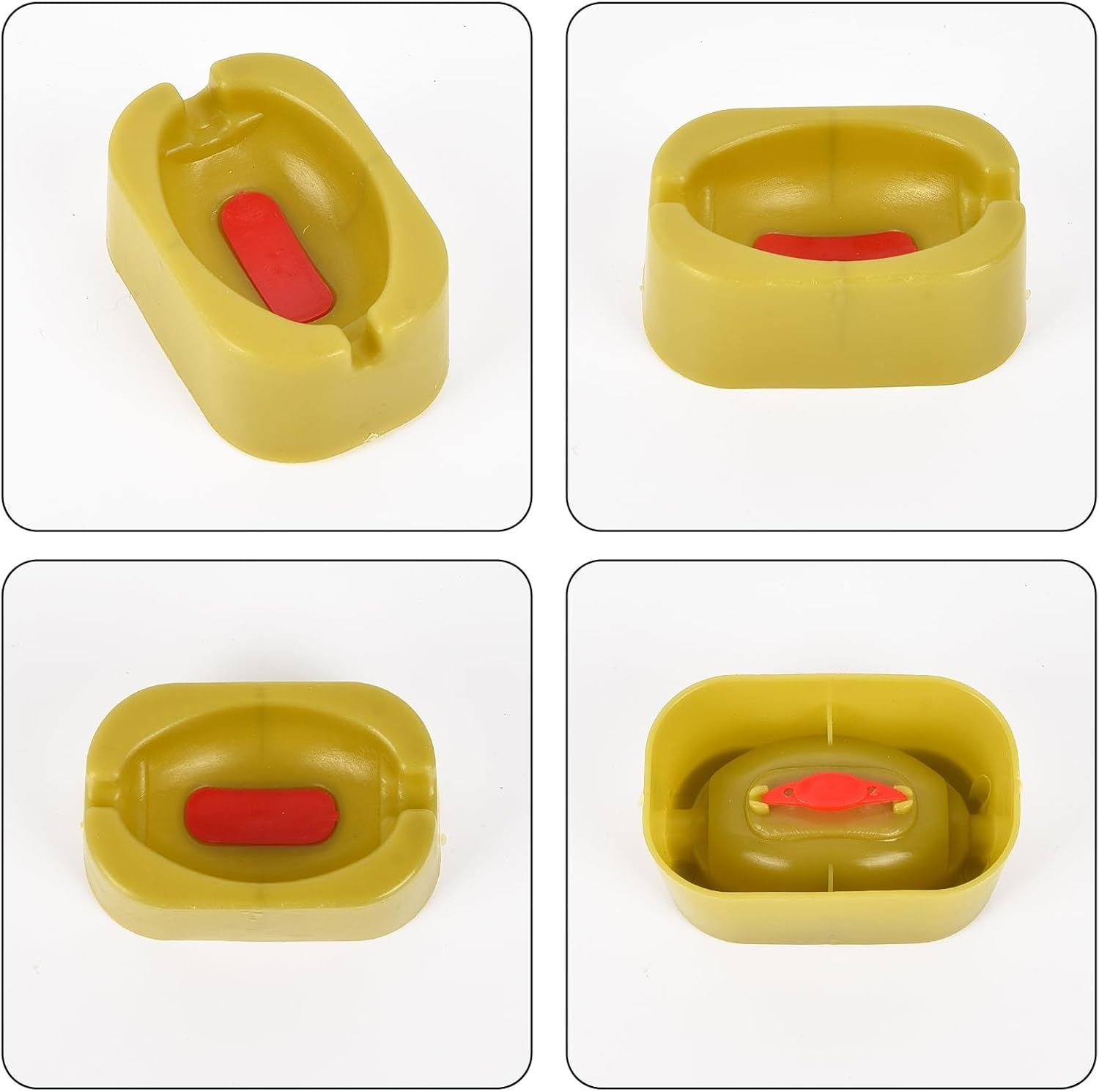 Tophomer Fishing Inline Feeders, Flat Inline Method Feeders with Matching Silicone Mould Set for Carp Feeder Fishing (15G 20G 25G 35G) image number 6