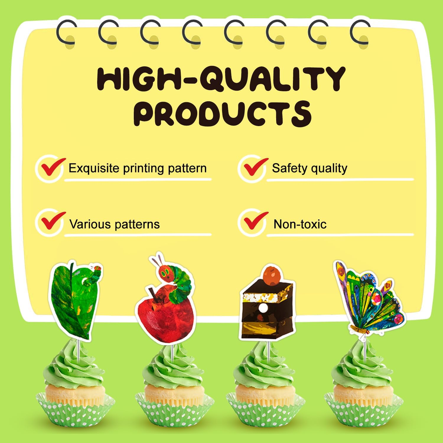 The Very Hungry Caterpillar Party Supplies 10Guests Hungry Caterpillar Birthday Decorations Tableware Set Hungry Caterpillar Party Banner Balloon Etc Hungry Caterpillar Decorations image number 5