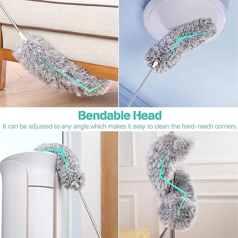 Cleaning Dust Remover, Washable, Used for Cleaning Kitsultrafine Fiber Dust Remover, Suitable for High Ceiling Fans, Spider Web Louvers, Car Furniture Dust Remover. image number 3