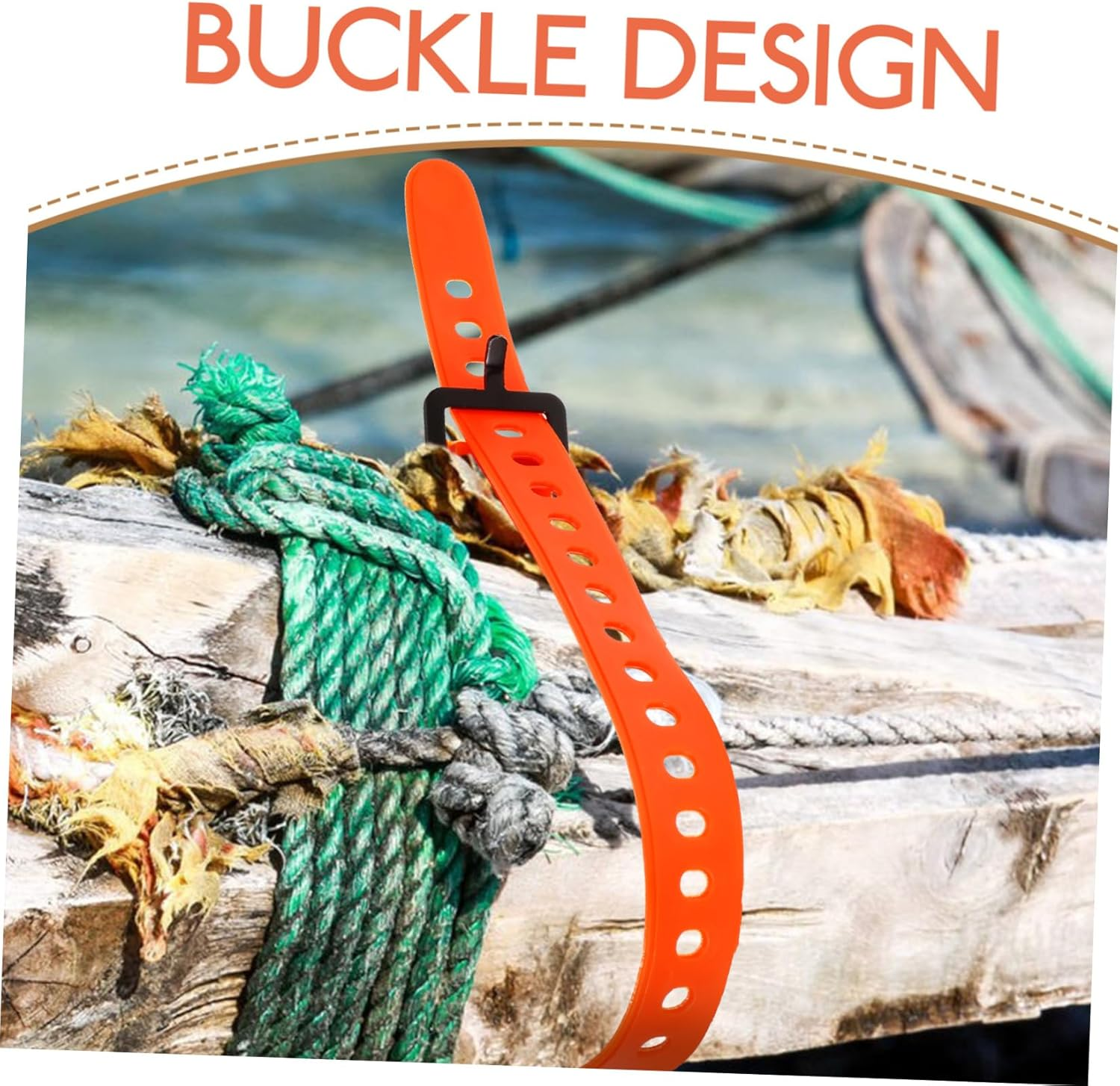 KICHOUSE Luggage Binding Strap Multi-Function Cargo Strap for Camping and Travel Durable Rubber Material Convenient for Securing Luggage and Outdoor Gear image number 2