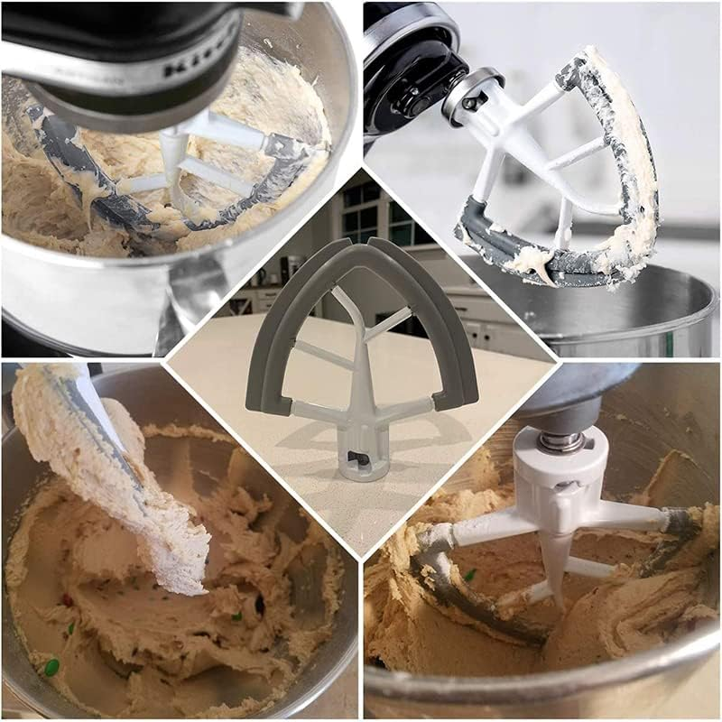 Flex Edge Beater Attachment for Tilt-Head Stand Mixers - Food-Grade Paddle Scraper with Silicone Rim - Versatile and Easy-To-Clean for Dough, Butter, and More image number 3