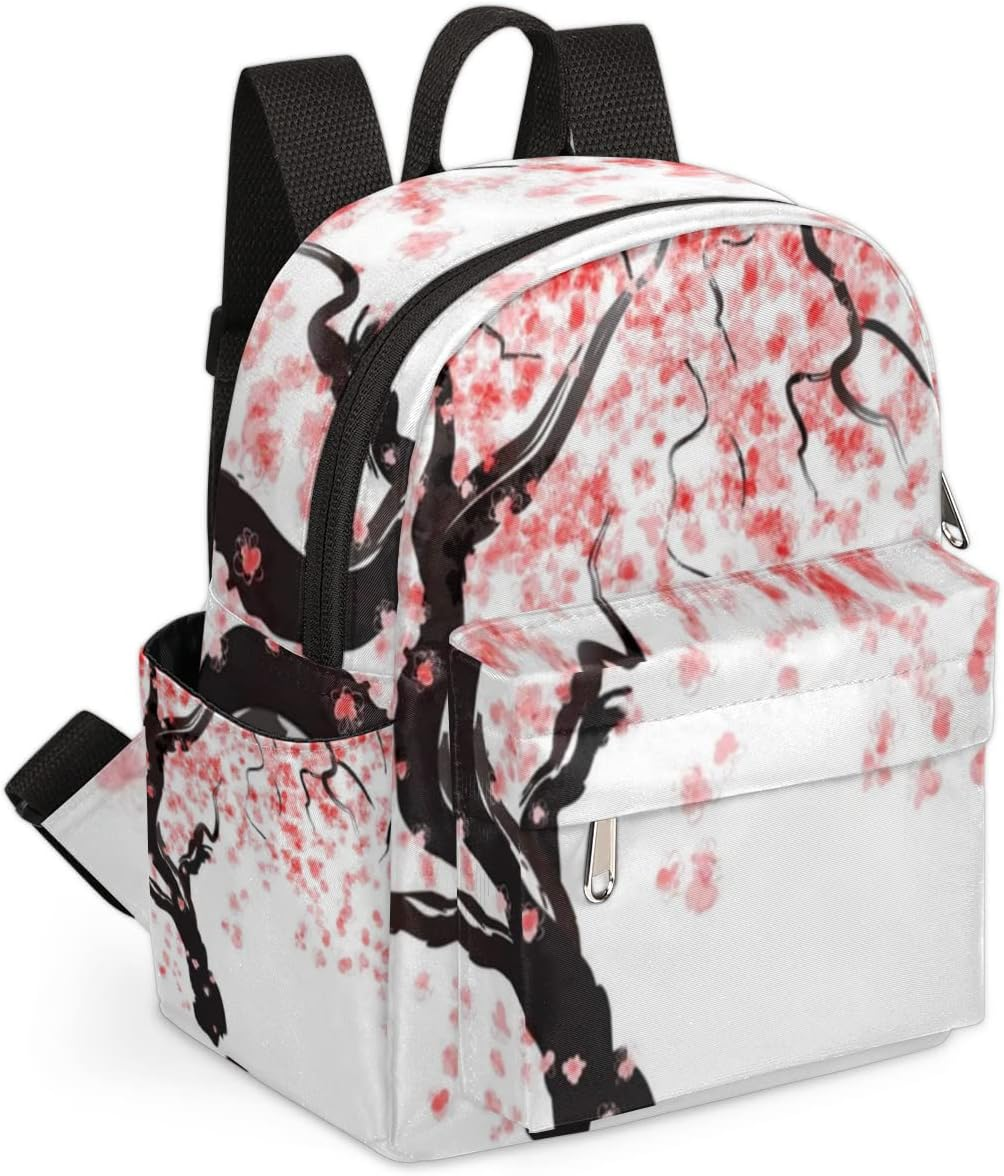 Mini Backpack Purse for Women, Lightweight Small Backpack Casual Travel Bag Daypack for Girls Teens Adult Children - Cherry Blossom image number 5