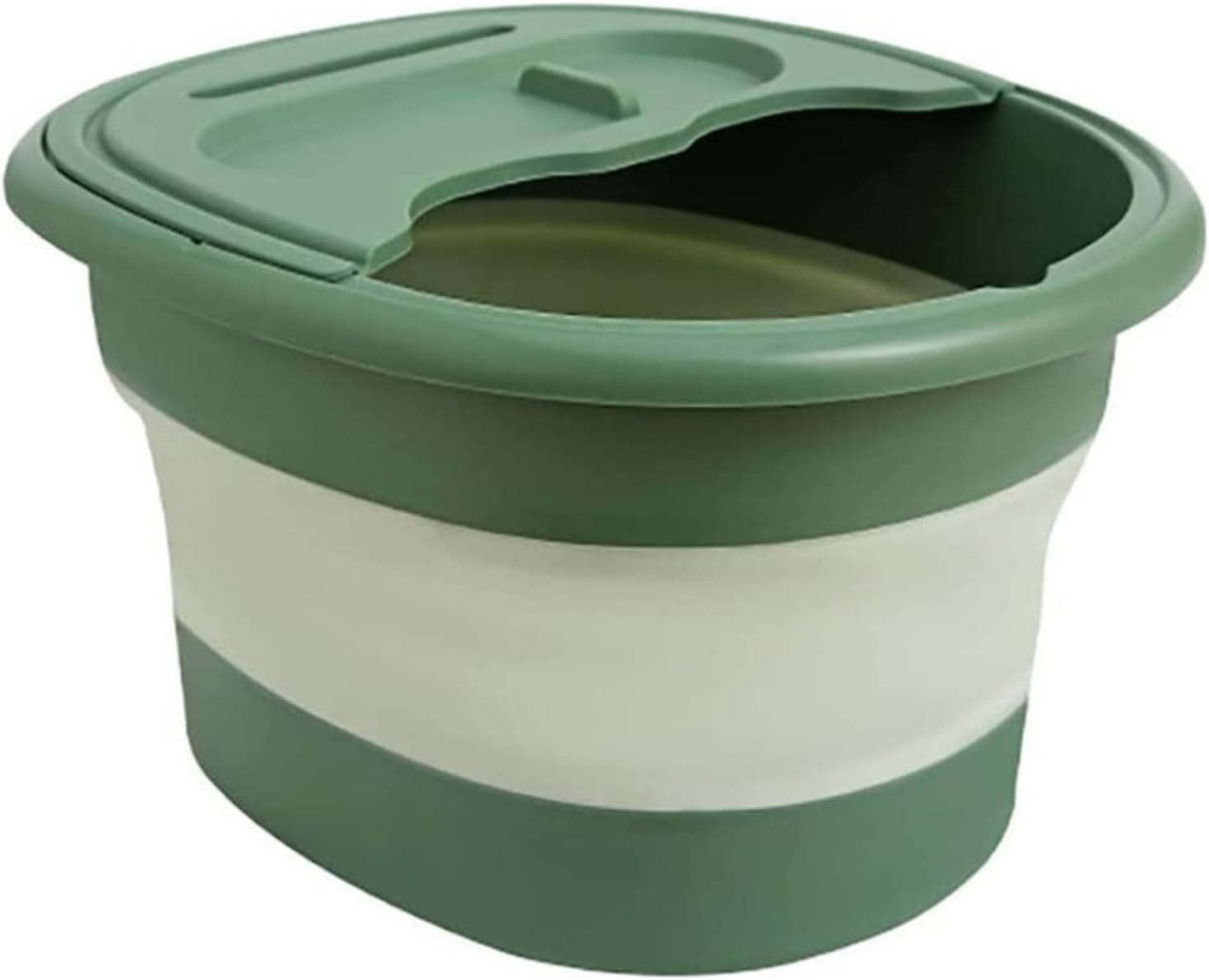 Foot Bath Tub, Folding Spa Bucket, Pedicure Soaker, Lightweight Build, Heat-Resistant Material, Compact Storage, Relaxing Soak, Easy Use, Perfect for Home, Massage, Foot Care, 15.7X13.4 Inches image number 3