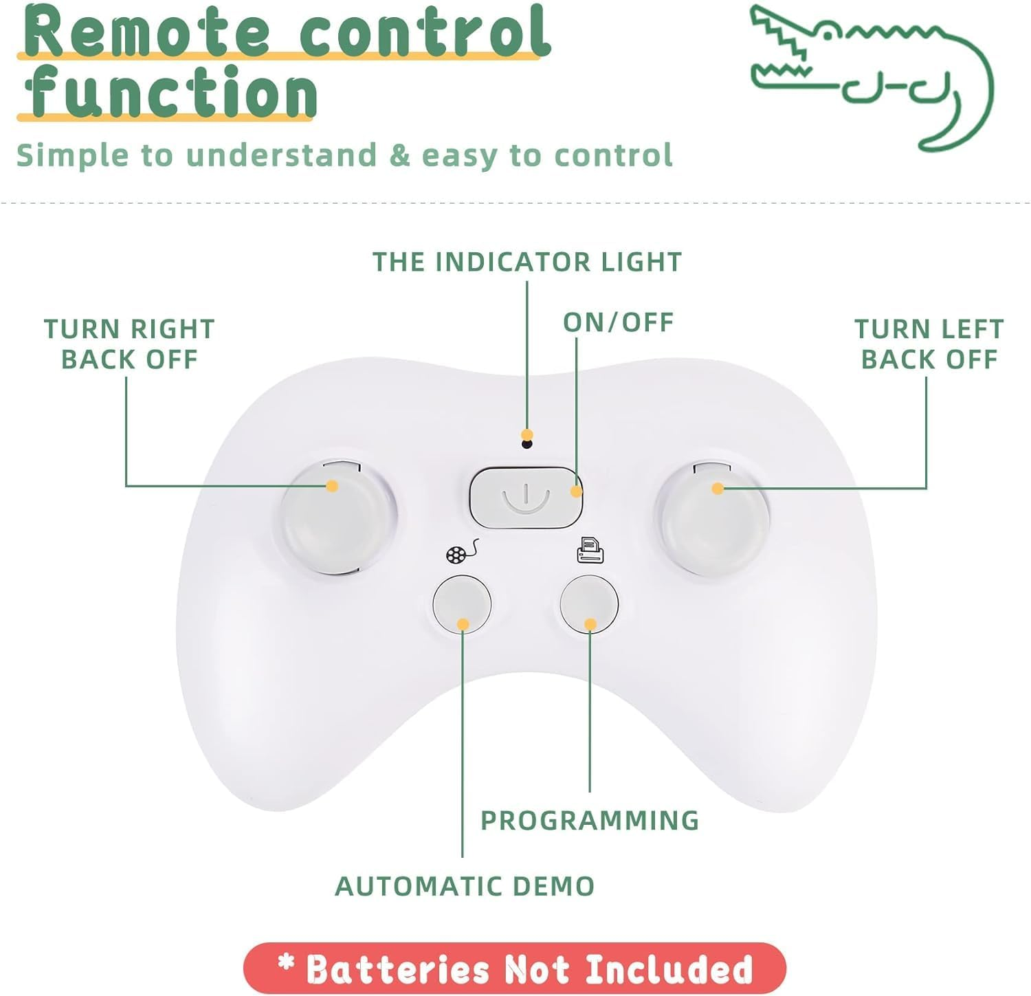Remote Control Crocodile High Simulation RC Crocodile Boat Water Toys for Swimming Pool Lakes Bathroom, Great Gift RC Boat Alligator Toys for 6+ Year Old Boys and Girls