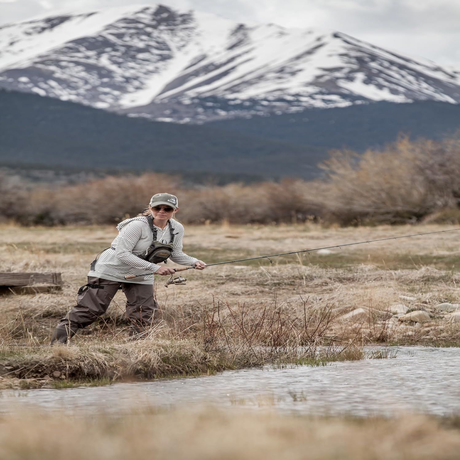 Allen Spring Creek Fishing Reel & Gear Bag, Olive image number 6