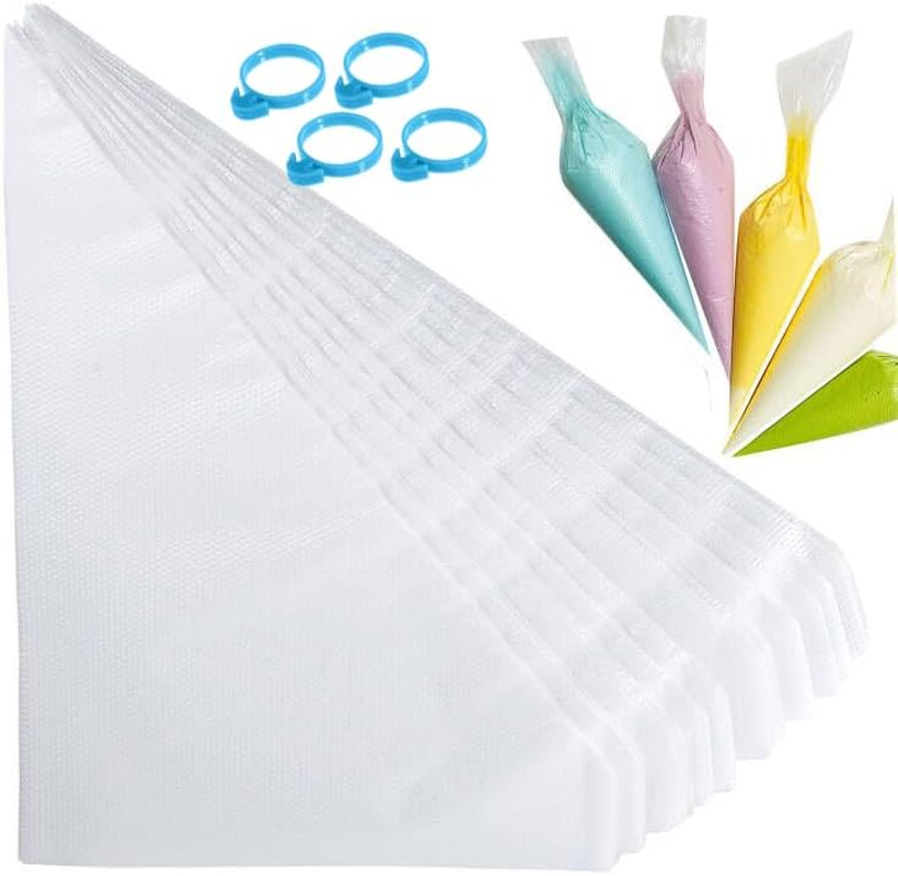 Piping Bags,Pastry Bags 12Inch 100Pcs,Disposable Icing Piping Pastry Bags for Cookie Cake Decorating Supplies, anti Burst and Non-Slip Thicken Cake Decorating Bags &hellip;