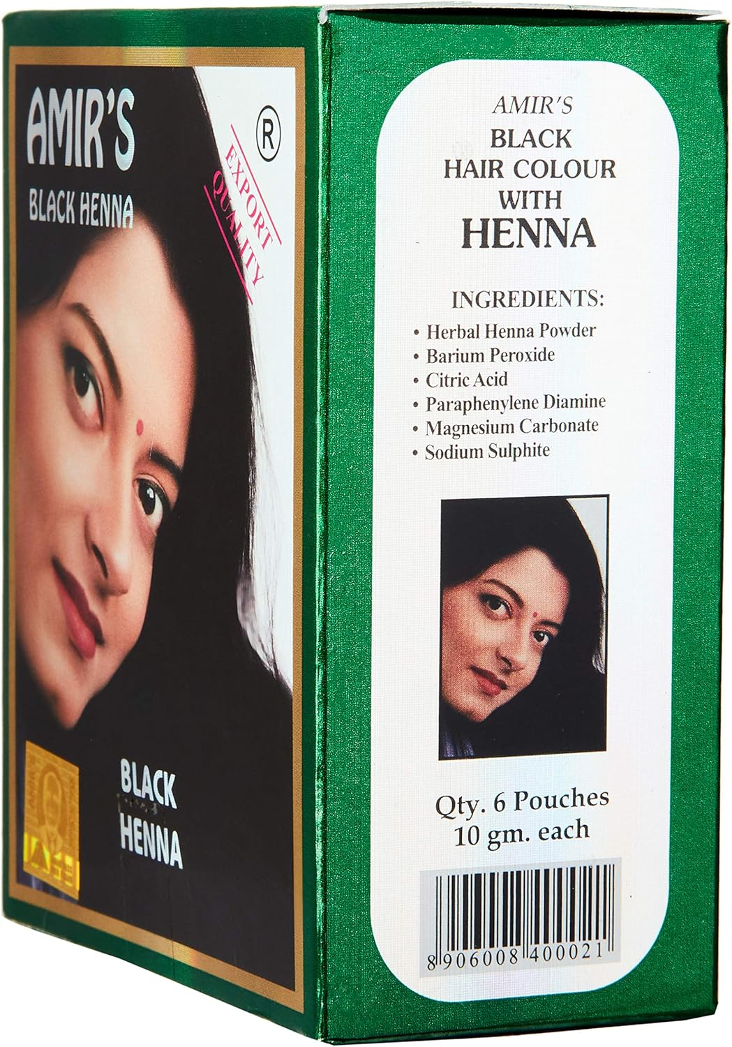 Amir Henna Powder, Black, 10 G image number 2