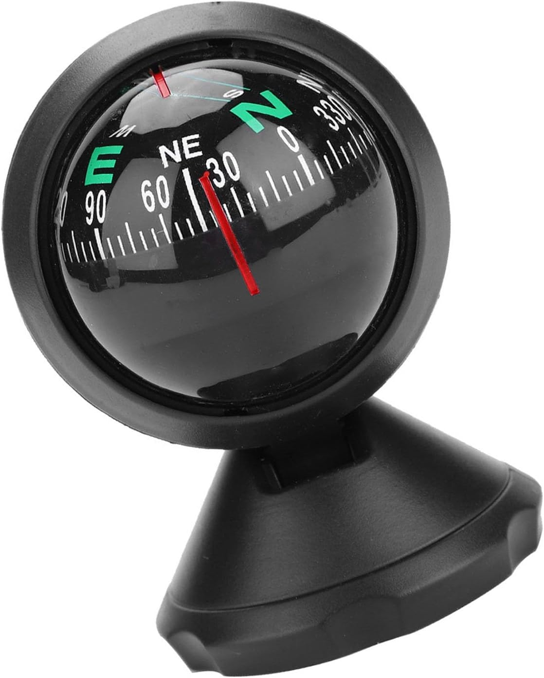 Ball Compass for Vehicle Boat, Electronic Adjustable Black Night Vision with Mounting Bracket, Easy Direction Reading, Sturdy and Durable image number 5