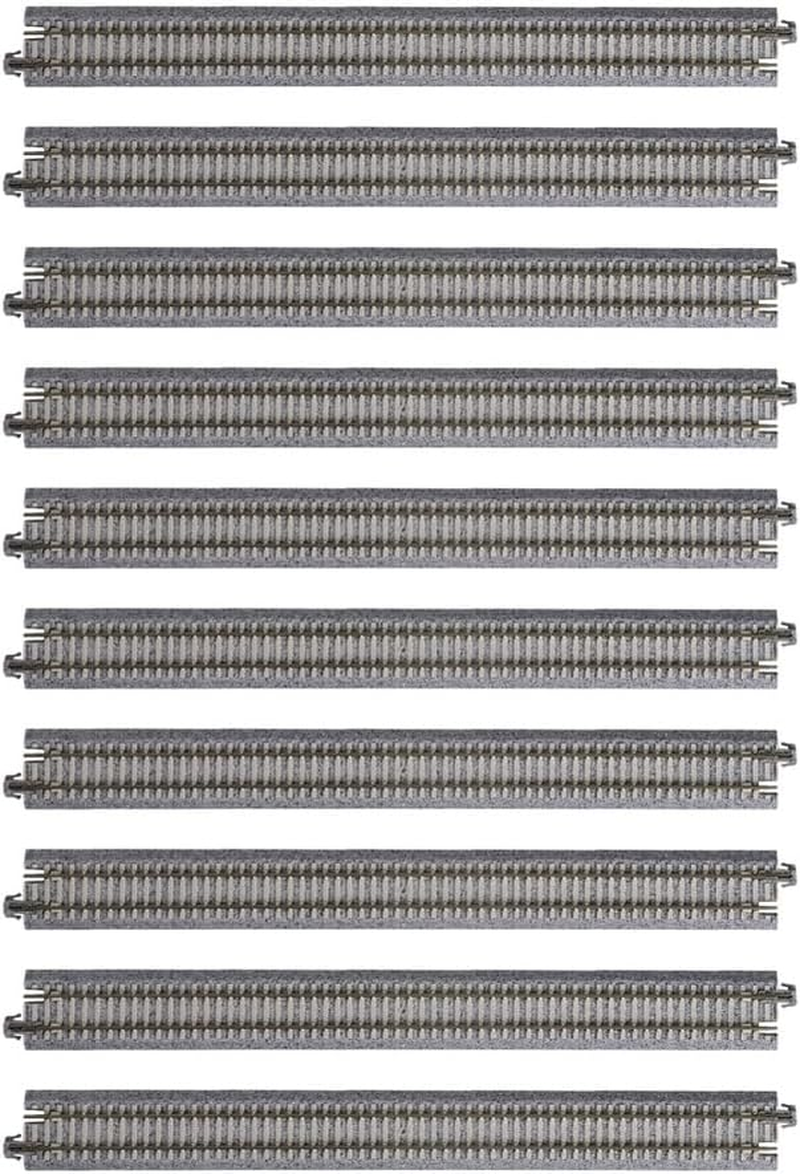 KATO N Gauge PC Straight Track 9.8 Inches (248 Mm), Pack of 10, 20-005-L Model Railway Supplies image number 3