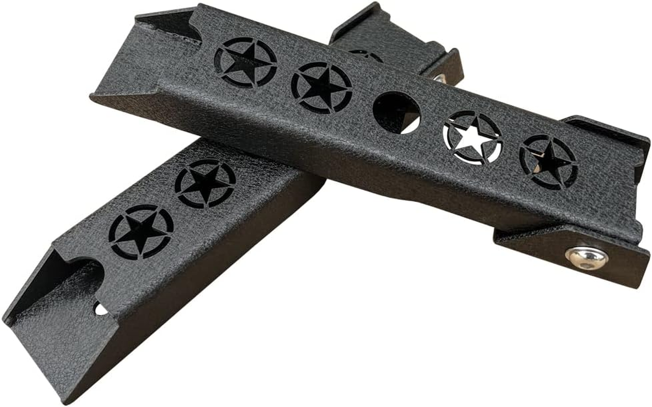 Wrangler Steel Heavy Duty Reinforc Tailgate Hinge Set Compatible with 2017-2018 Jeep Wrangler JK & JKU Unlimited image number 5