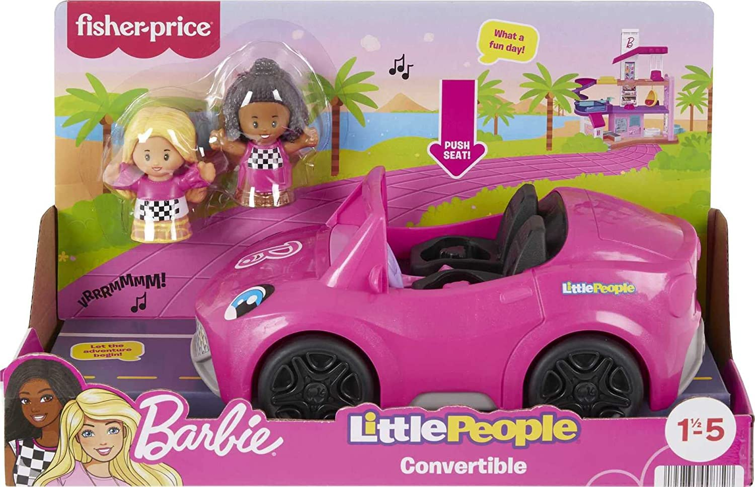 Fisher-Price Little People Barbie Convertible Vehicle image number 5