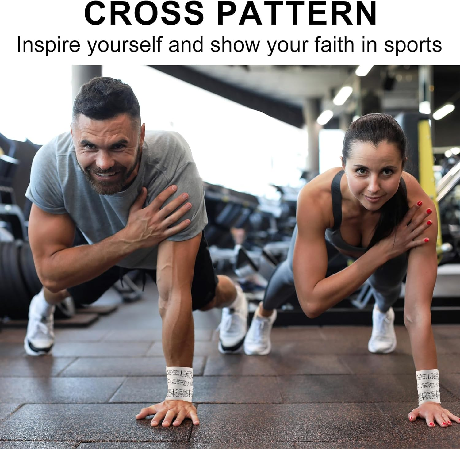2Pcs Cross Athletic Tape, 2In X 23Ft Breathable Sports Tape for Baseball Soccer Boxing Football Christian Bible Verse Athlete Wrist Wrap for Religious Stability & Performance