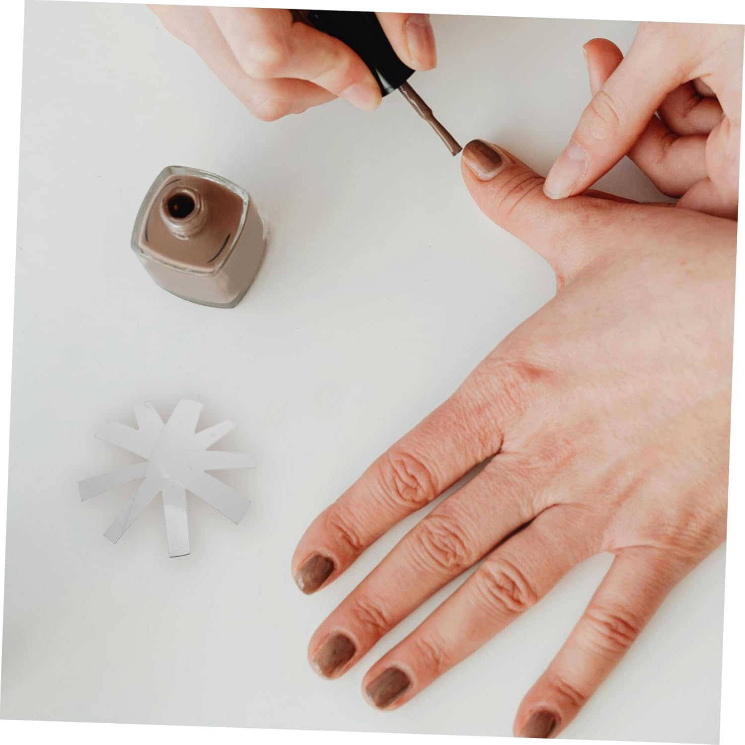 MERRYHAPY Nail Templates for French Manicure Nail Stencils Manicure Templates Precision Tool image number 3