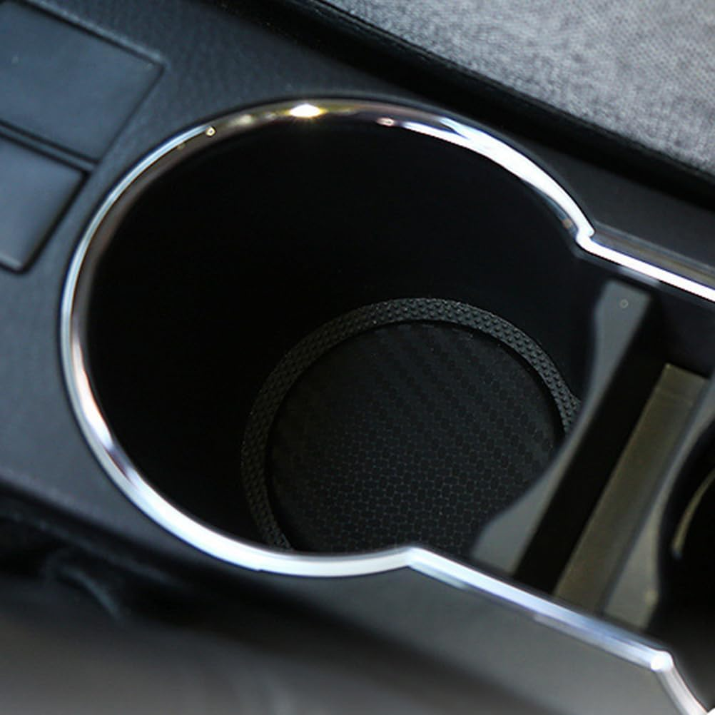 Garneck 4PCS CAR Coaster - 4PCS Universal Non-Slip Cup Holders Embedded in Ornaments Coaster - Silicone Car Coasters Car Interior Accessories - Cup Mat for Vehicle Car Accessories image number 2