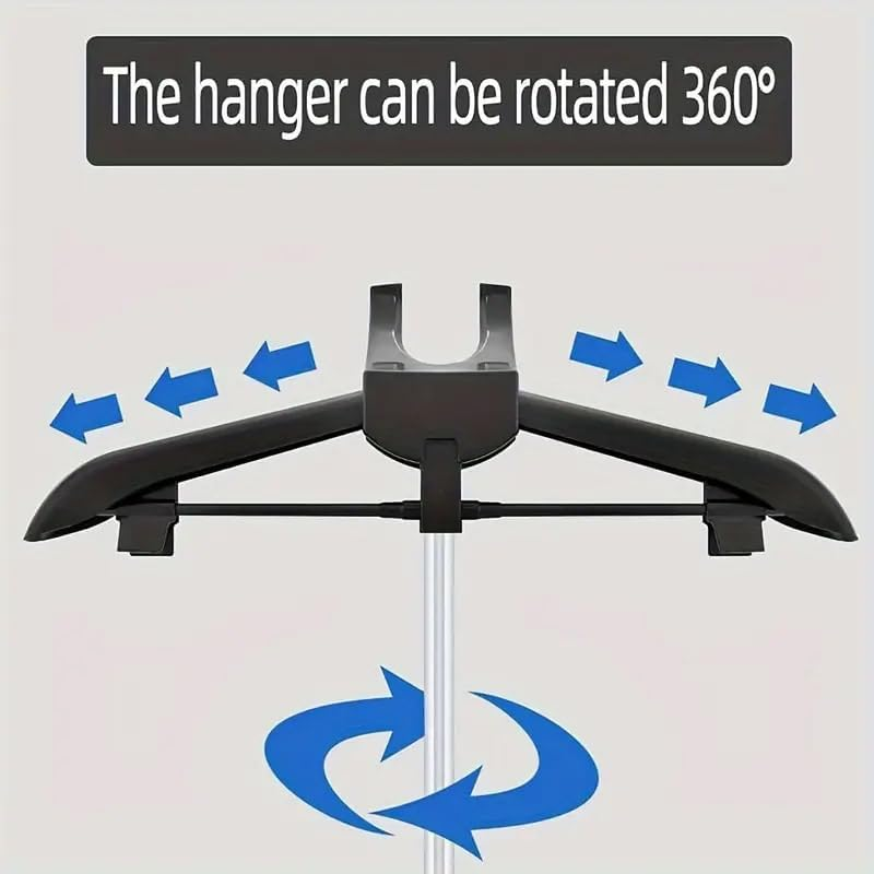 AIMALL Household Foldable Floor Hanging Ironing Rack with Telescopic Adjustment &ndash; Independent Support Stand, Hand-Held Ironing Board, and Clothes Accessories image number 5