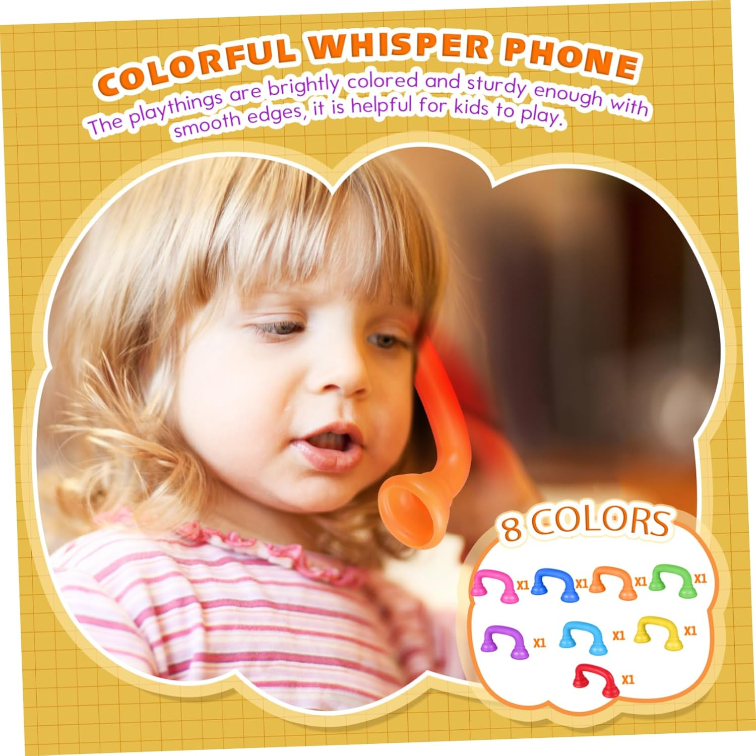 Toddmomy 24 Pcs Whisper Phone Plastic Reading Phones for Speech Therapy Fine Motor Skills Development image number 6