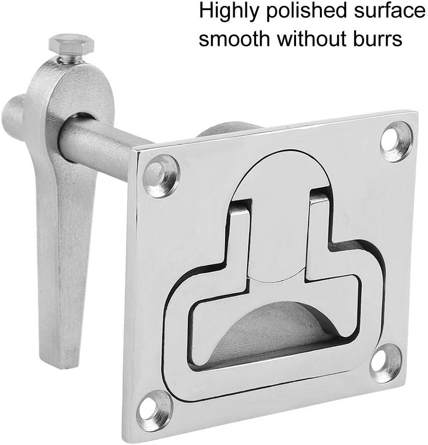 Tbest Hatch Latch Marine,Marine Boat Floor Lock,Stainless Steel Flush Mount, Boat Compatible image number 2
