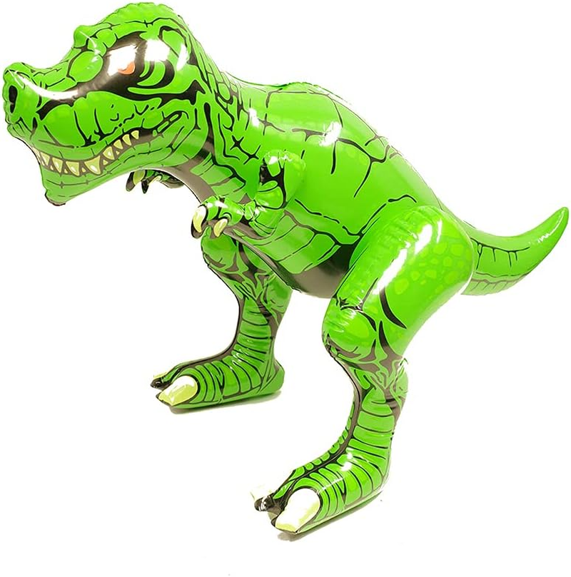 Treasure Gurus 24" Inflatable Tyrannosaurus T Rex Swimming Pool Dinosaur Water Float Blow up Toy Floaties image number 1